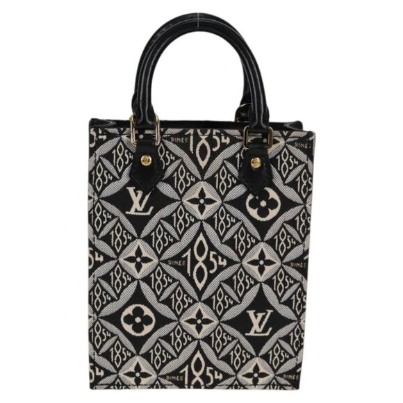 LOUIS VUITTON Pre Owned SINCE 1854 Petit Sac Plat 2way Black M80484 Auth 132612M - Picture 14 of 16